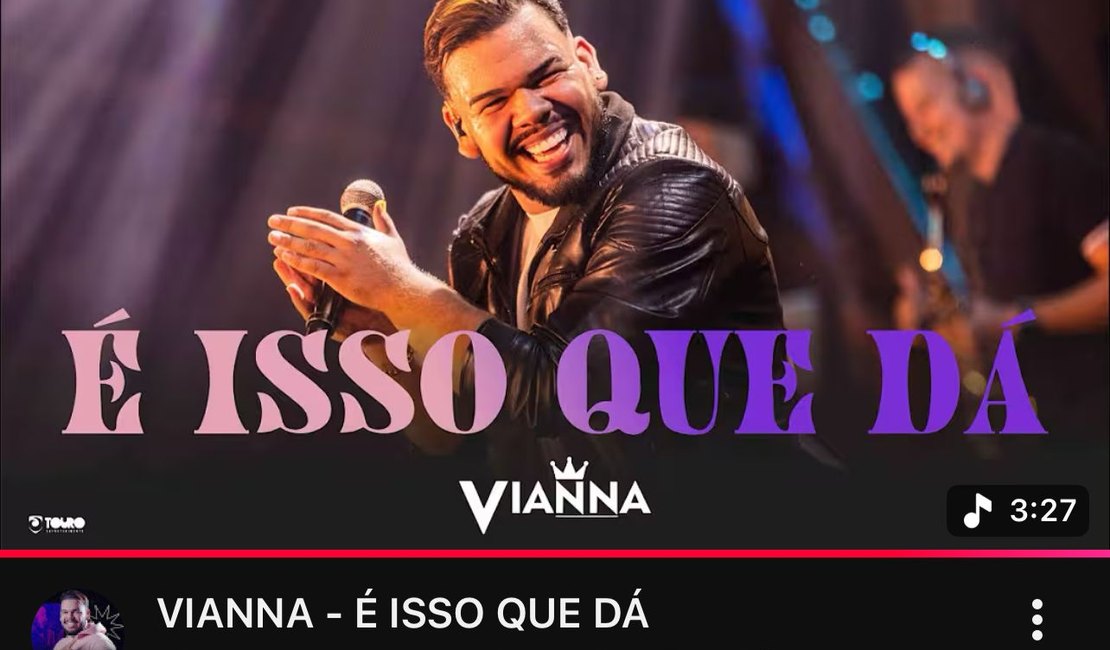 [Vídeo] Cantor arapiraquense Vianna ultrapassa 800 mil visualizações com música autoral