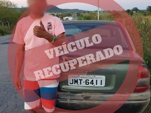 Veículo com registro de furto é recuperado no Sertão
