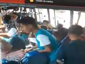 Polícia inicia procura por suspeitos que assaltaram ônibus em Rio Largo