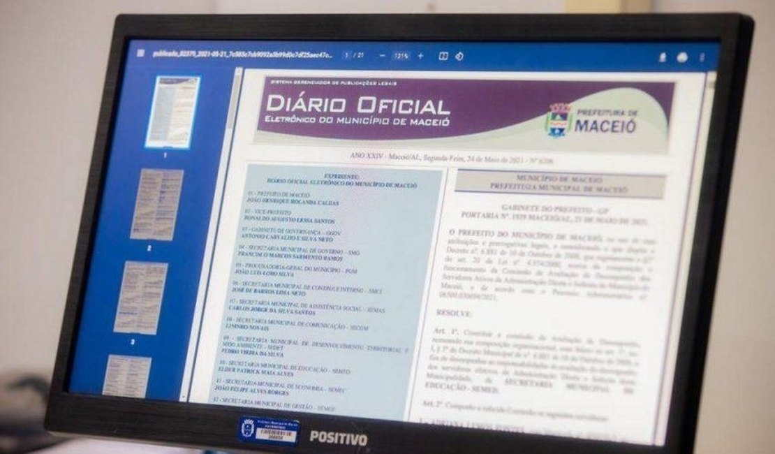 Prefeitura de Maceió decreta ponto facultativo na próxima segunda-feira (20)