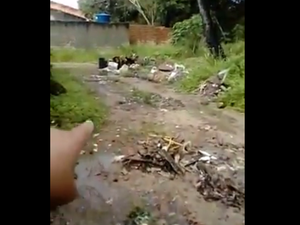 Área verde no Santos Dumont vira ponto crônico de descarte de lixo e tráfico de drogas