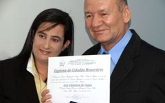 José Edmilson de Souza recebe Premio de Cidadão Honorário de Teotônio Vilela