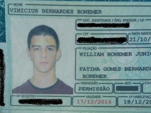 Filho de Fátima e Bonner estava com a carteira de habilitação vencida