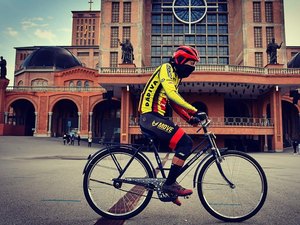 Filho homenageia mãe em pedalada de 365 km até Aparecida