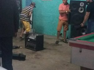 BPRv e MPE apreende equipamentos de som em São Miguel dos Campos
