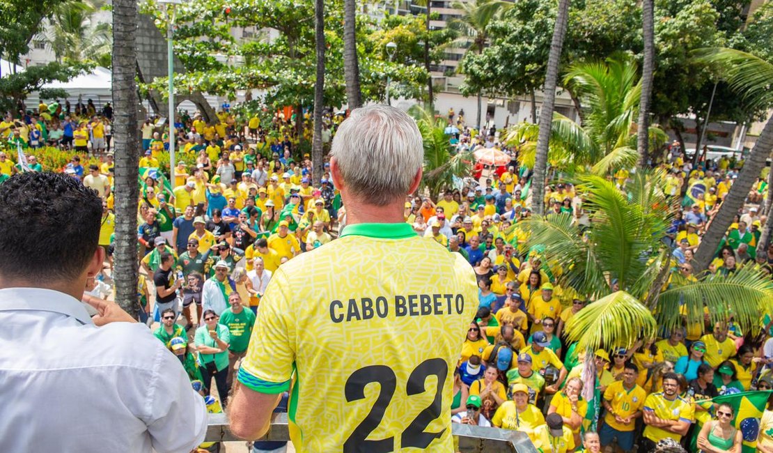 Em ato de 7 de Setembro, Cabo Bebeto reforça apoio a Bolsonaro e pede unidade da direita
