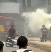 Incêndio atinge contador de energia de posto de saúde em São Miguel dos Campos