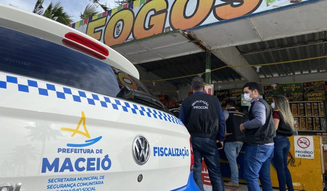 Maceió inicia cadastro para venda de fogos de artifício nesta quarta-feira (21)
