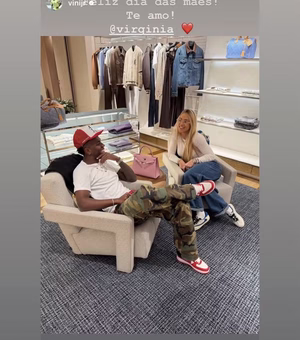 Vini Jr. enche Virginia de presentes de Dia das Mães que somam quase R$ 70 mil