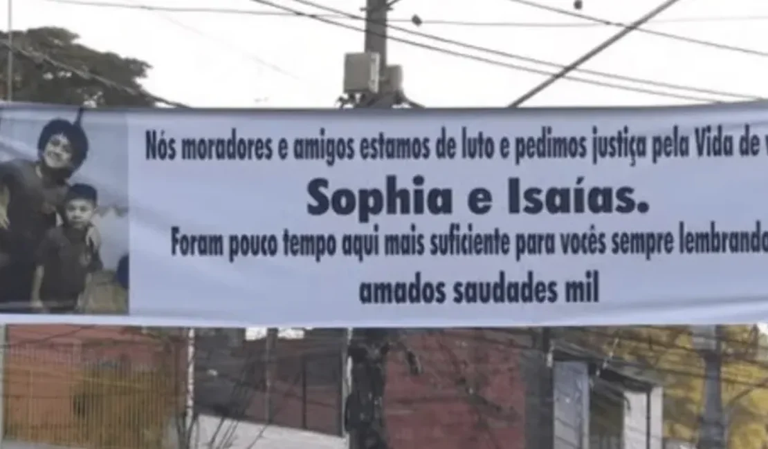 Moradores fazem protesto e pedem justiça por irmãos alagoanos mortos em SP