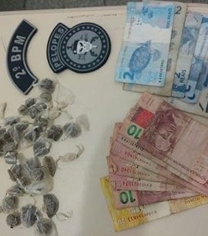 Polícia Militar apreende menor por tráfico de drogas portando maconha e crack
