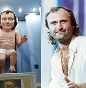 Igreja recebe estátua do Menino Jesus com a cara de Phil Collins