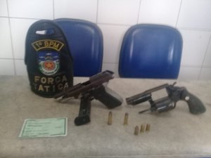 Denúncia anônima leva à apreensão de menor com armas