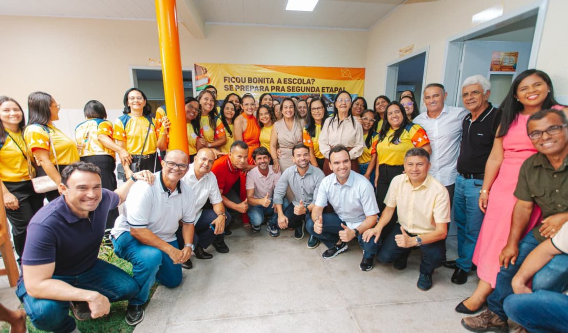 Educação em destaque: Júnior Menezes reinaugura escola histórica e reforça compromisso com a educação em União dos Palmares