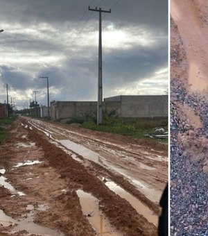 [Vídeo] Obra de drenagem parada há meses revolta moradores da Ilha das Cobras, em Marechal Deodoro