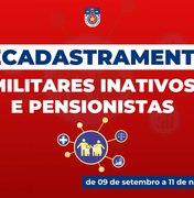 Polícia Militar inicia o recadastramento on-line para militares inativos e pensionistas