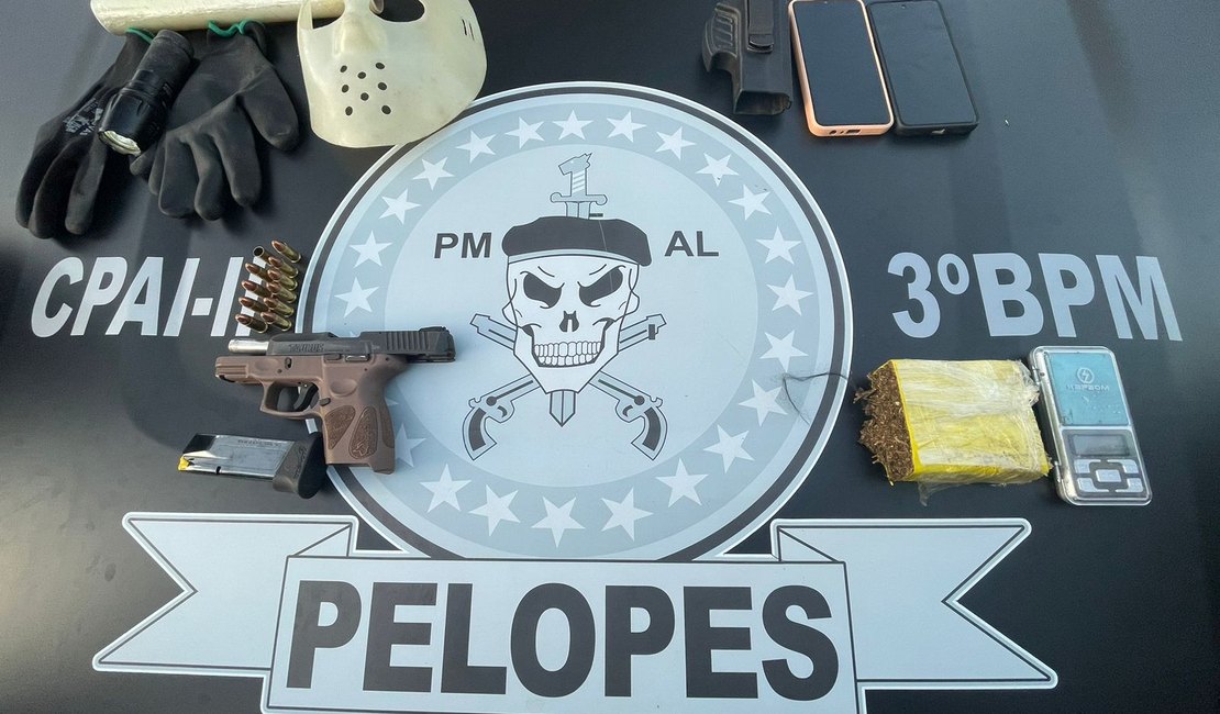 Dono de bar se esconde em plantação de mandioca para fugir, atira contra a polícia e é preso em Girau