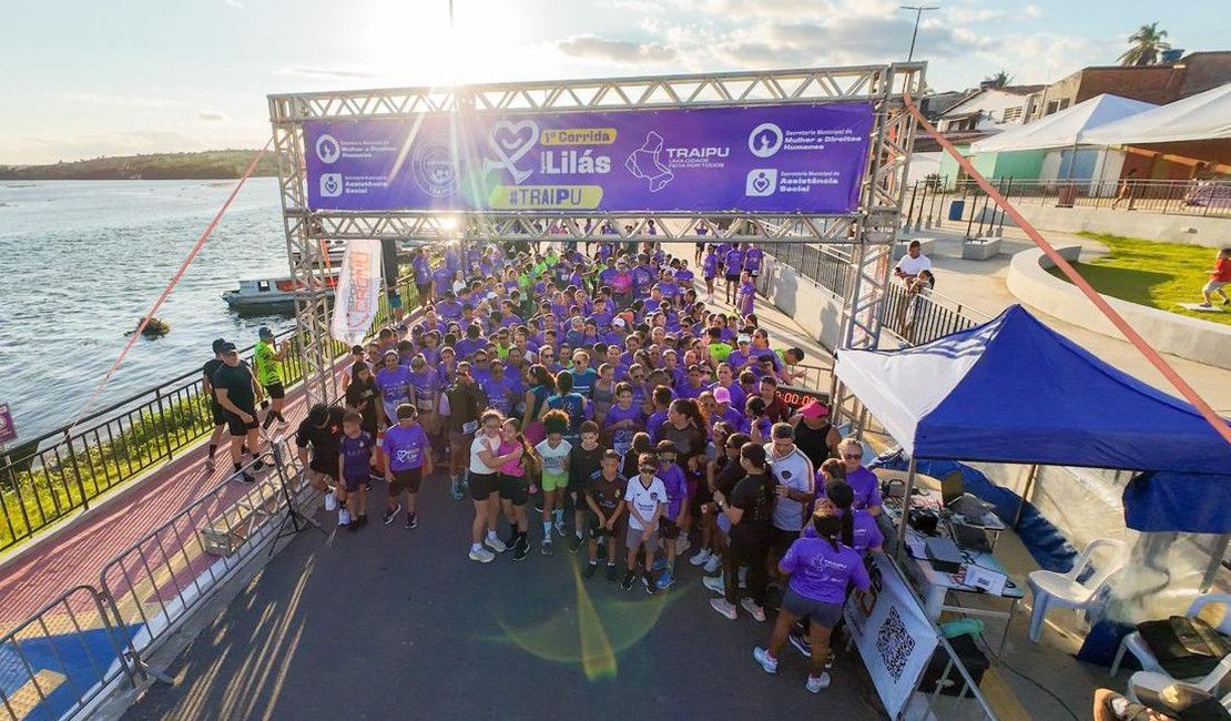 Traipu abre inscrições para a 2ª Corrida Agosto Lilás, que une esporte, conscientização e solidariedade