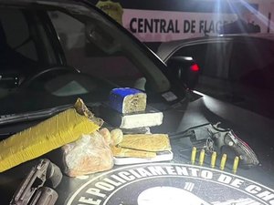 Ex-detento é preso com arma de fogo e drogas no Clima Bom, em Maceió