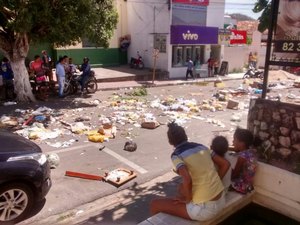 Moradores protestam em Santana do Ipanema