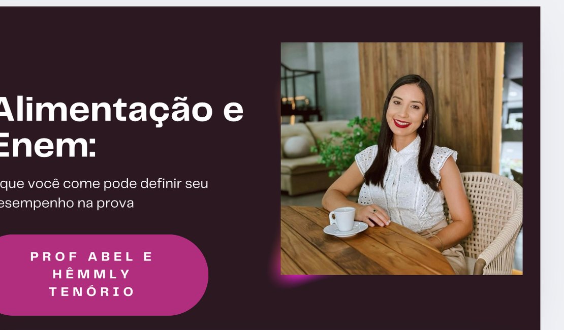 Alimentação e ENEM: o que você come pode definir seu desempenho na prova