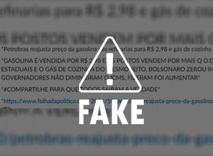 É falso que governadores aumentaram imposto sobre gasolina e gás de cozinha