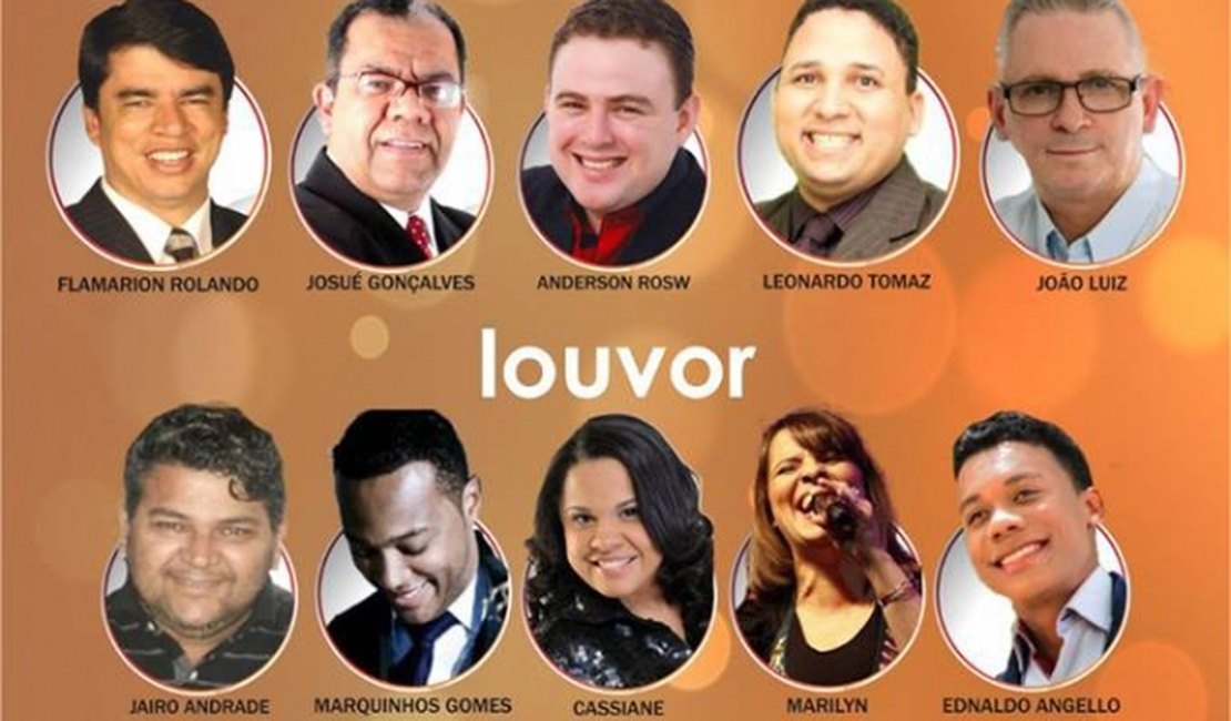 Congresso trará Cassiane, Marquinhos Gomes e Josué Gonçalves para Arapiraca