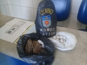 Menor é apreendido com maconha e crack na parte baixa da capital