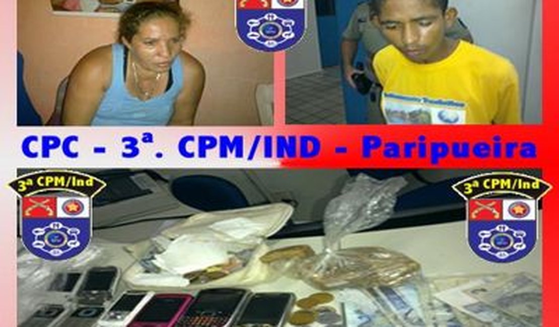 Polícia apreende 270g de crack na Barra de Santo Antônio