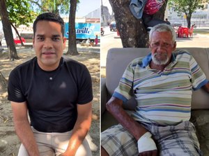 [Vídeo] Influenciador alagoano faz campanha para ajudar pai dependente químico e em situação de rua