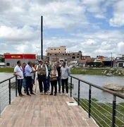 Prefeito de São José da Tapera recebe visita do MPAL e do IMA na obra da Lagoa Caiçara