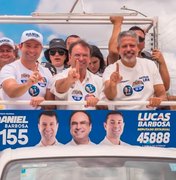 Luciano Barbosa reforça apoio a Arthur Lira durante carreata em Arapiraca