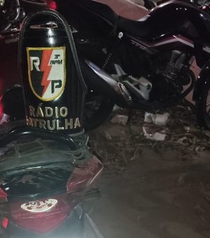 PM recupera Motocicleta roubada na noite de Sábado de Aleluia