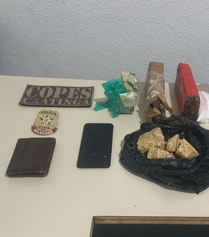 Polícia apreende drogas e prende homem em Olho D’Água das Flores