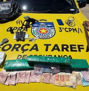 Polícia Militar desmantela ponto de tráfico e apreende armas em Atalaia