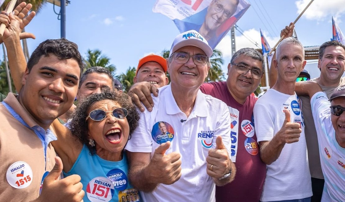 Renan Calheiros chega à reta final com maior percentual para o Senado