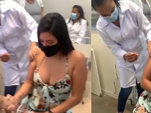 Enfermeira abraça jovem com medo de agulha, e vídeo viraliza na internet