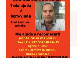 [Vídeo] Após ser vítima de golpe e perder R$ 120 mil, caminhoneiro de Arapiraca faz campanha para comprar veículo