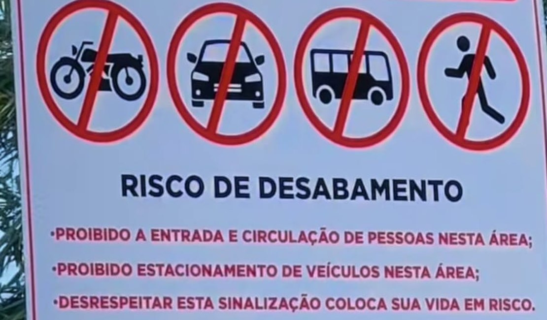 Prefeito de Japaratinga anuncia interdição do Mirante Aruanã ponto turístico da cidade