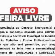 Feira Livre de Campo Alegre sofre mudanças devido ao coronavírus