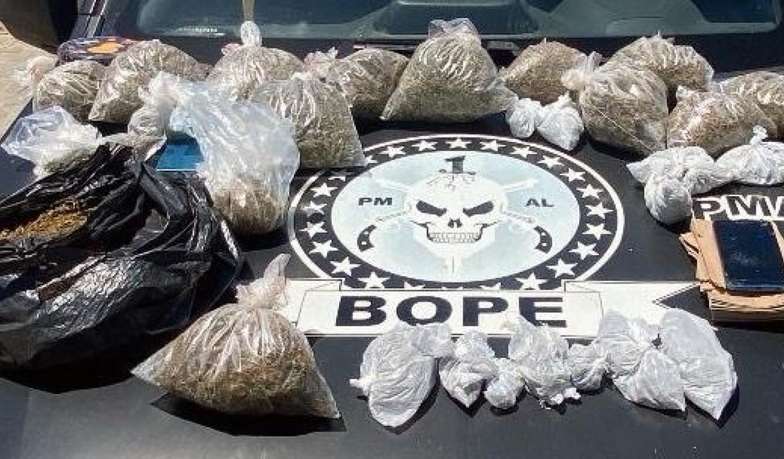 Ação da PM apreende mais de três quilos de maconha na Ponta Grossa