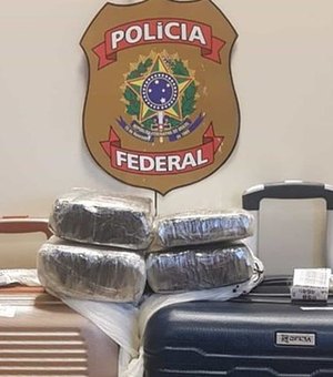PF prende família com criança de 2 anos e 19 kg de cocaína em aeroporto