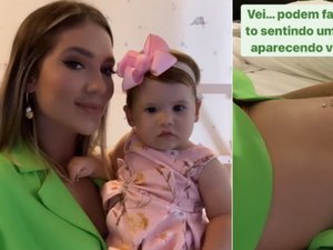 Grávida pela segunda vez, Virginia Fonseca fala sobre crescimento da barriga: 'Já estou sentindo'