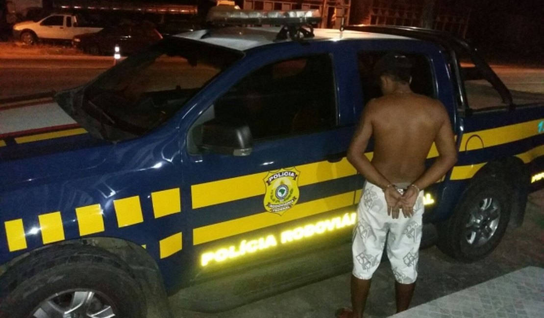 PRF prende traficante foragido da justiça