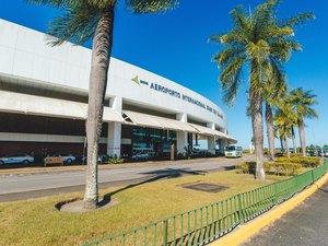 Aeroporto de MCZ registra aumento de 54,62% em fluxo internacional de passageiros