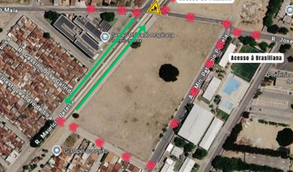 Obras do VLT interditam cruzamento no bairro Brasiliana a partir desta quinta (30)