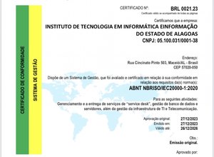 ITEC é o primeiro órgão público das américas a conquistar certificação ISO 20000-1