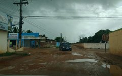 Chuva alagou área urbana e rural da cidade
