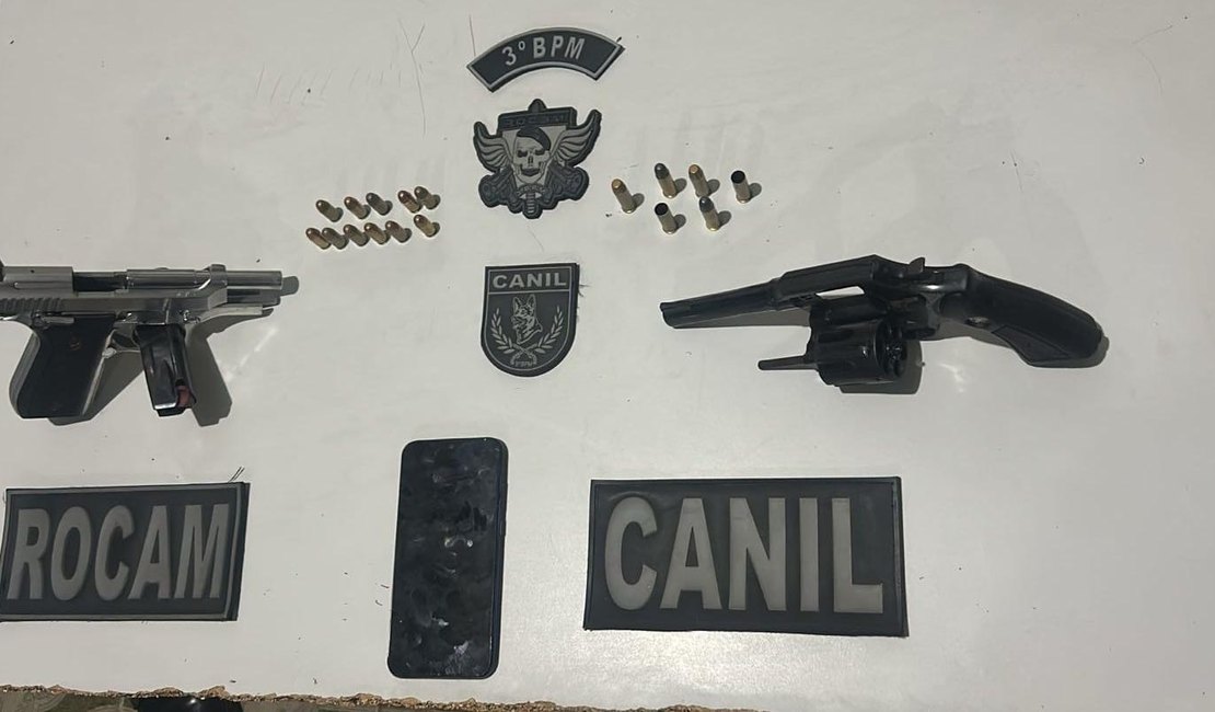 Suspeito de tentar matar homem é preso com armas e munições em pousada de Arapiraca