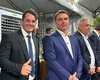 Gunnar Nunes recepciona Flávio Bolsonaro em celebração dos 111 anos da ADAL